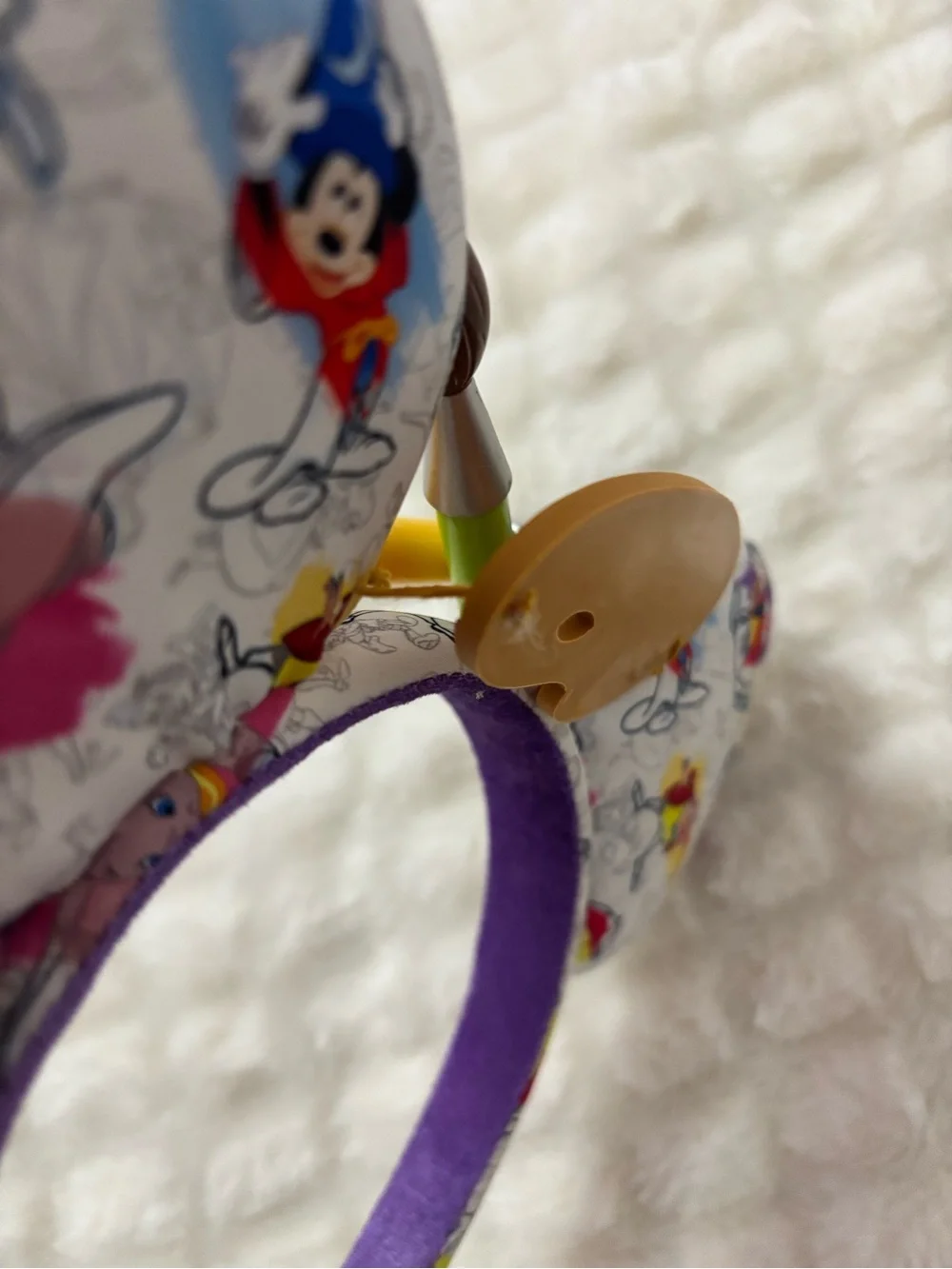 Disney Parks Ink and Paint Mickey Minnie Ears Artsy Colorful